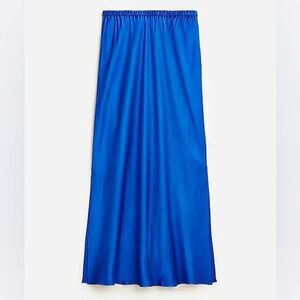 J. Crew Side-slit pull-on skirt in luster crepe Size XS